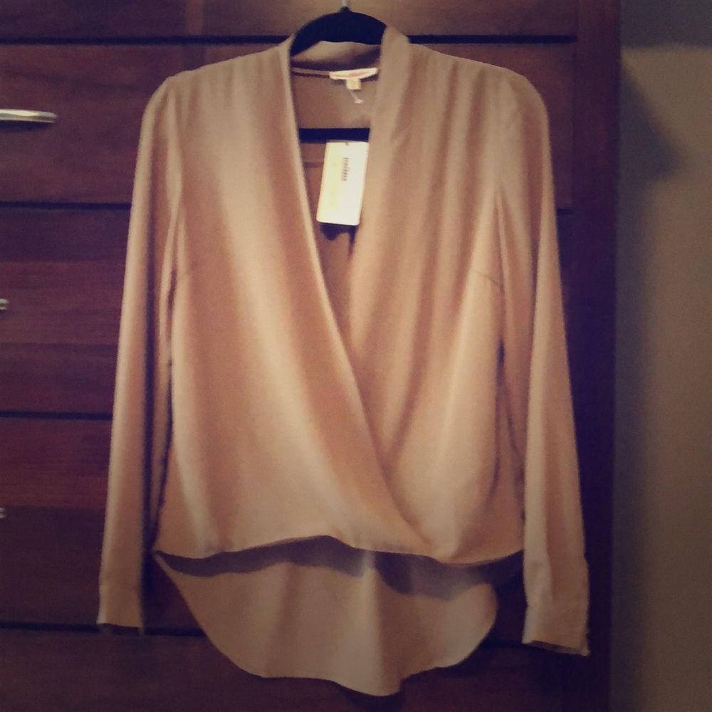 NWT Tan Long Sleeve Top